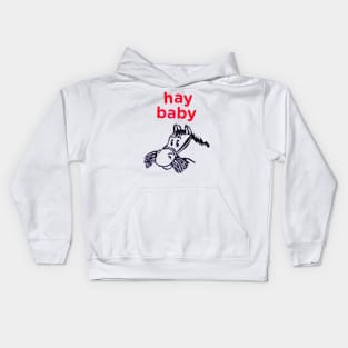 Hay Baby !!! Kids Hoodie